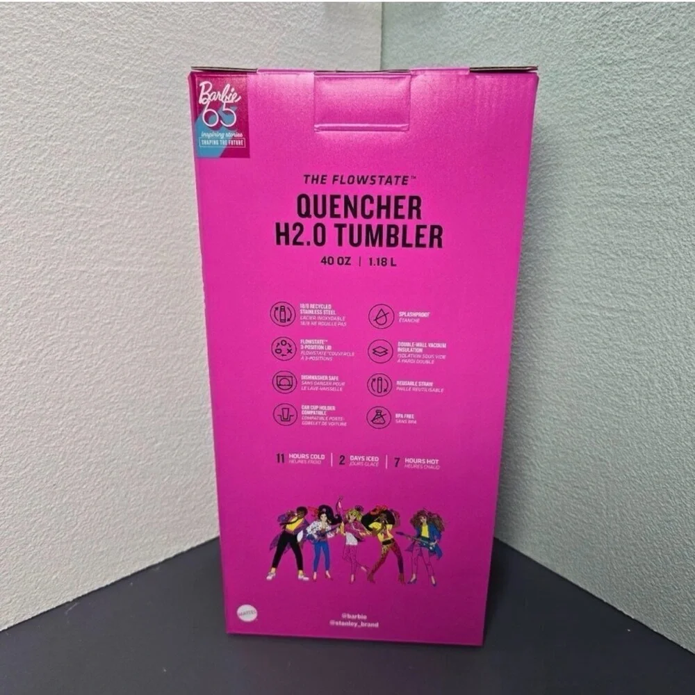 Barbie X Stanley Rockers 40OZ Quencher Limited Edition Tumbler - Picture 2 of 4
